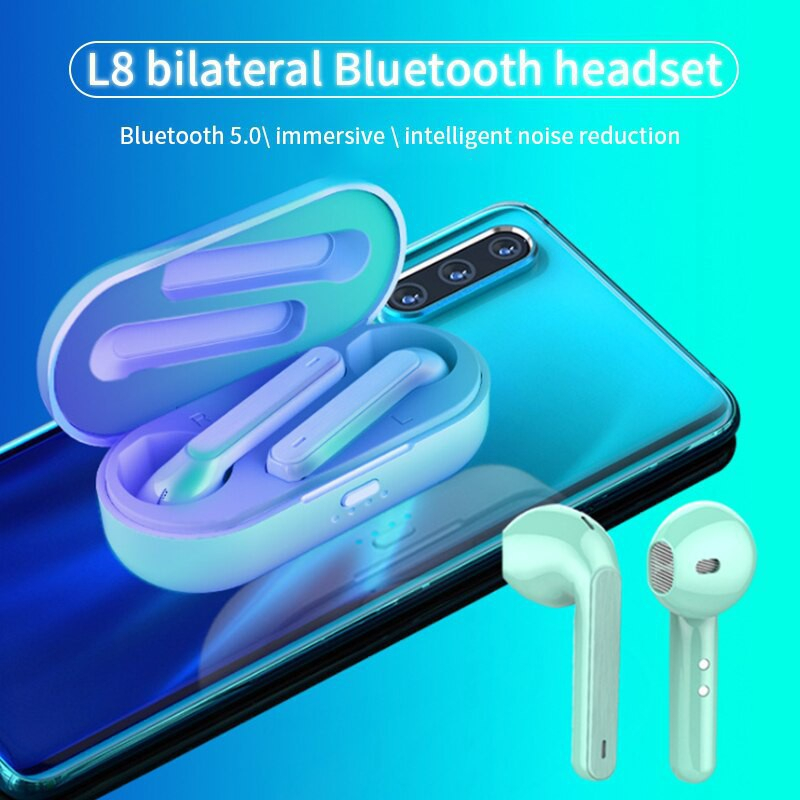 Huawei EARBUDS L8 JS37 Wireless Bluetooth Earbuds 1 1 Gamming Earbuds Free Casing Cable Black Sky Blue Pink Shopee Malaysia