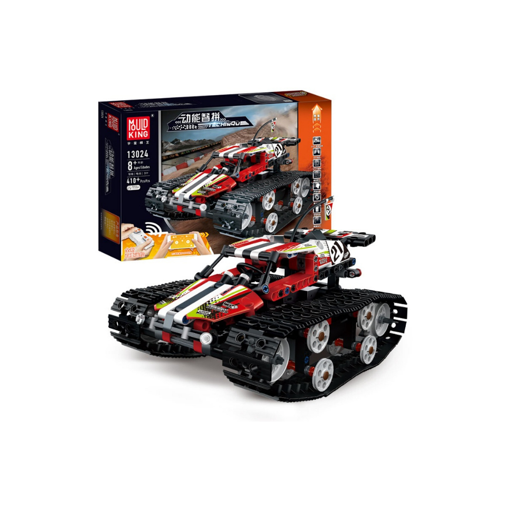 Mould King 13024 Technic Tracked Racer (Red) Remote Control Building ...