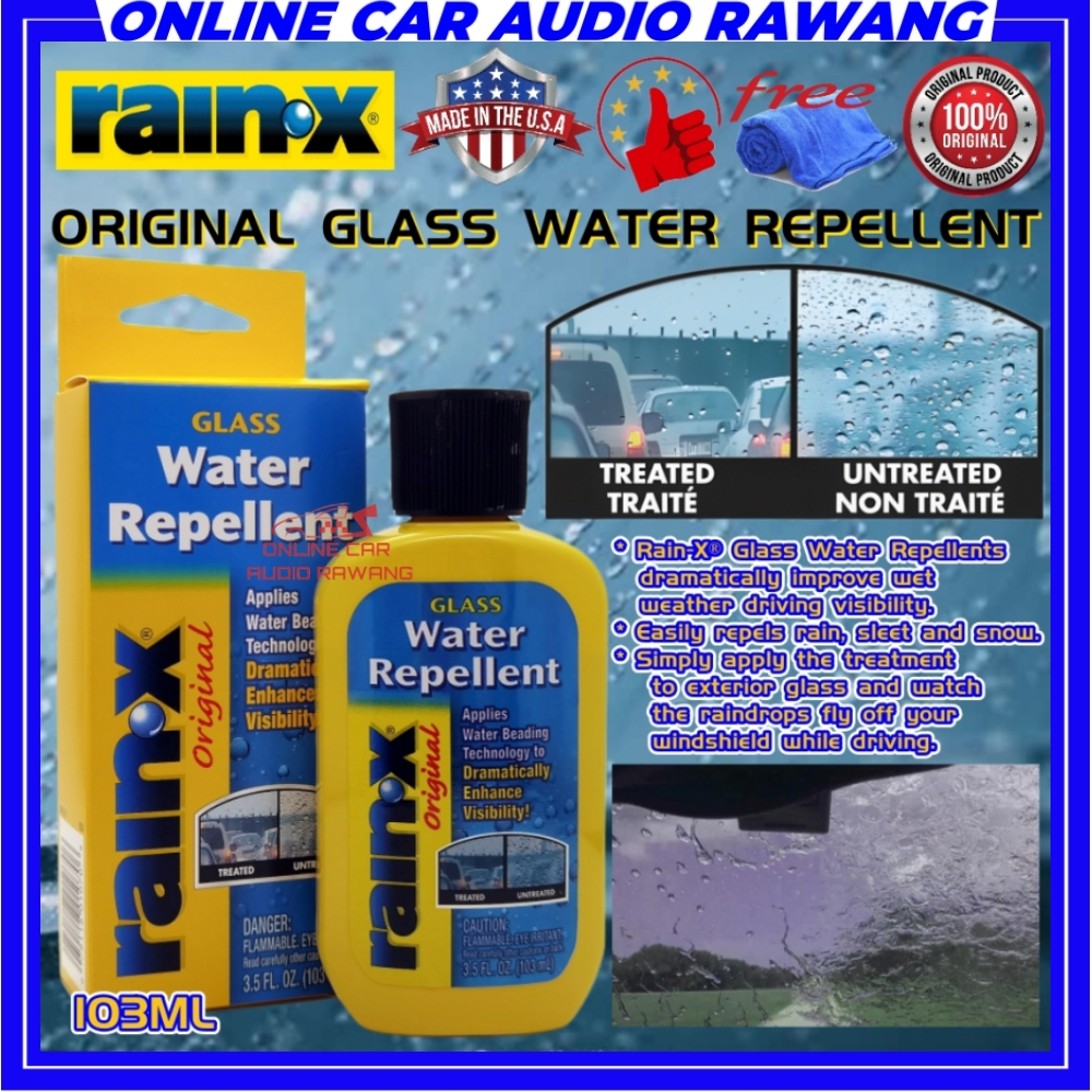 Rain-X / Rain - X / Rain X / RainX 2 In 1 Glass Cleaner + Rain Repellent  680ml Clear Clean Vision Car Care Original DIY