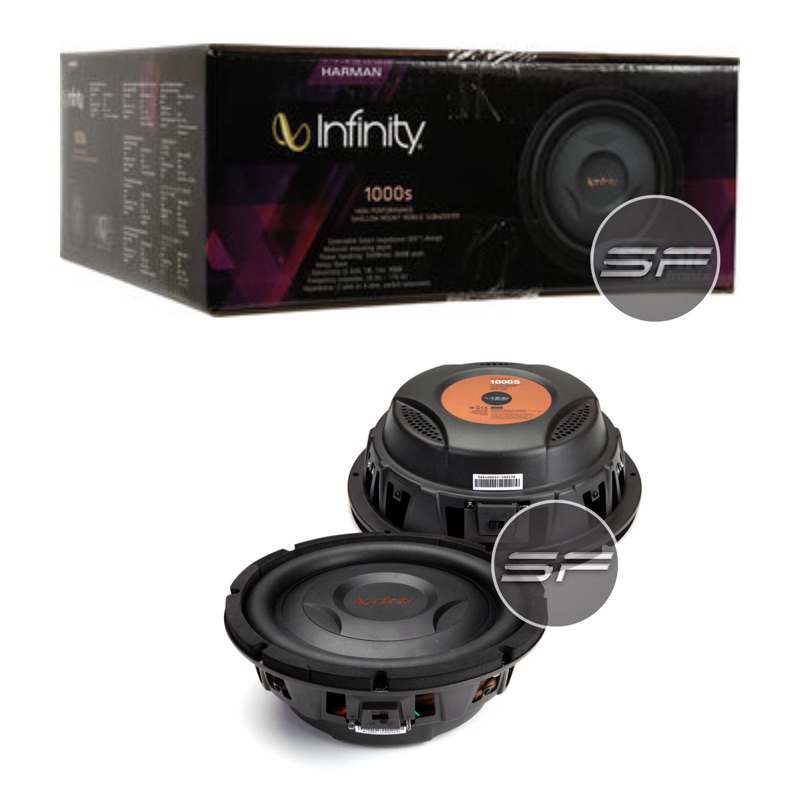 INFINITY REF 1000S 10” 2 Ohm or 4 Ohm Passive Shallow Subwoofer Rms ...