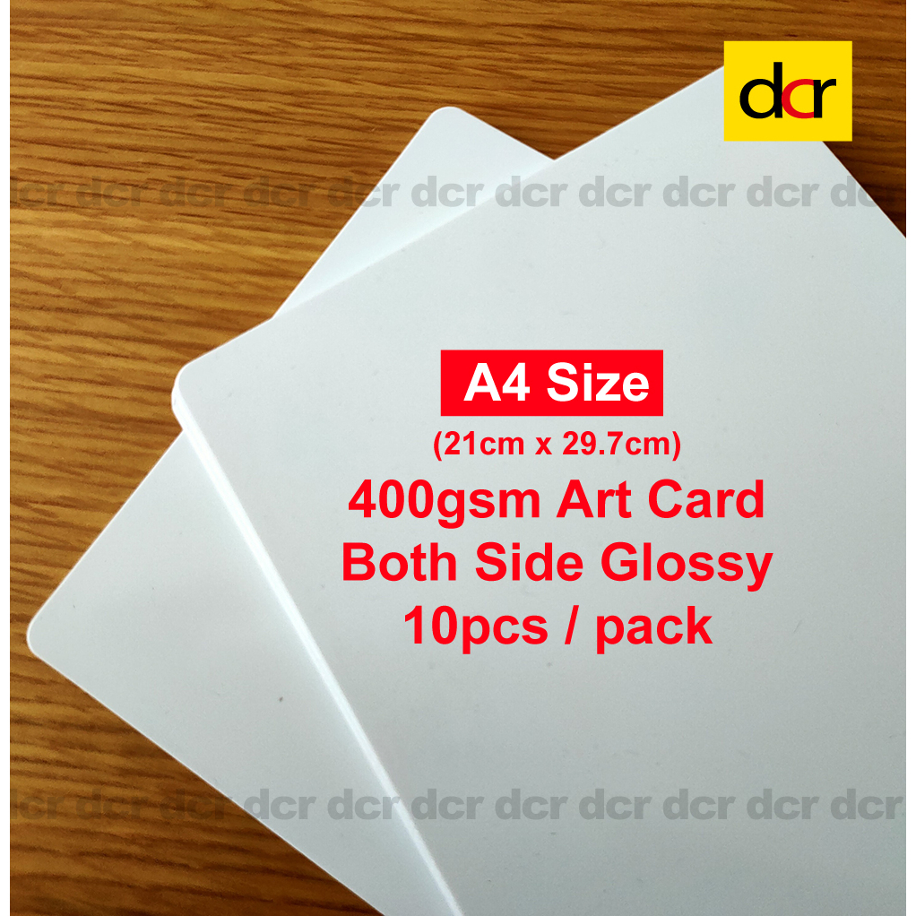 10pcs A5 / A4 400gsm Blank Card Both Side Usable Thick Art Card, Non