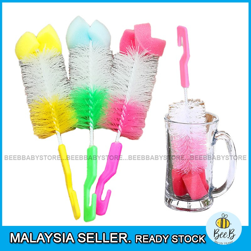 Baby Bottle Cleaning Sponge Baby Milk Bottle Teats Brush Cleaning Tools