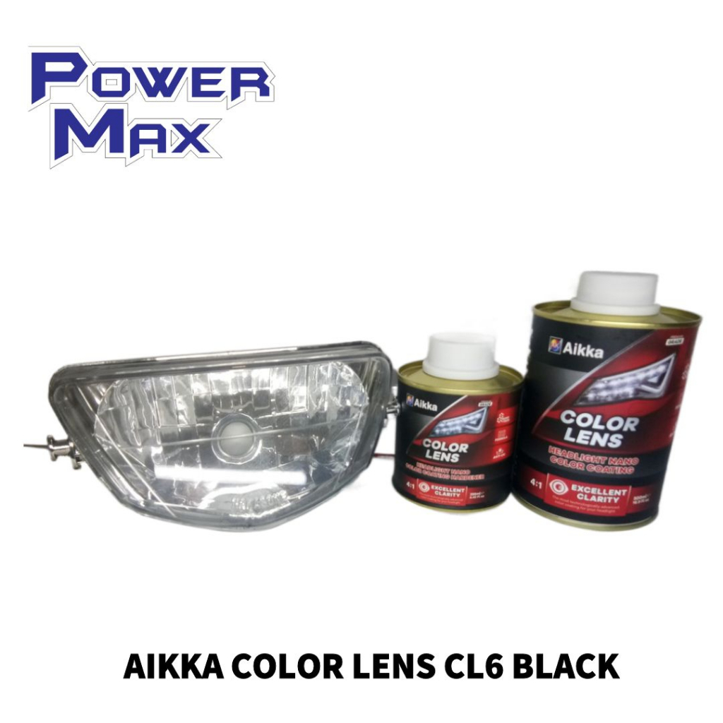 AIKKA CL6 COLOR LENS HEADLIGHT NANO COLOR COATING 41 BLACK (AKCL6