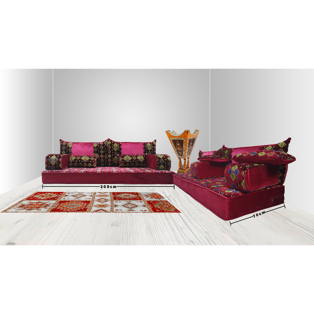 Arabian Sofa (2 meter) ( Arabic Majlis ) Arab Sofa Shopee Malaysia