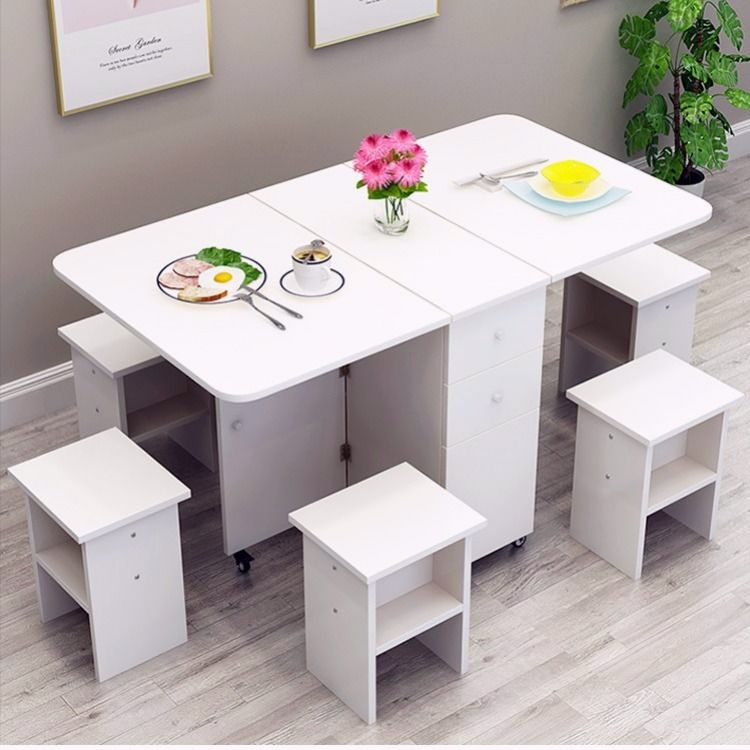 Dining table dining table folding IKEA small household multifunctional