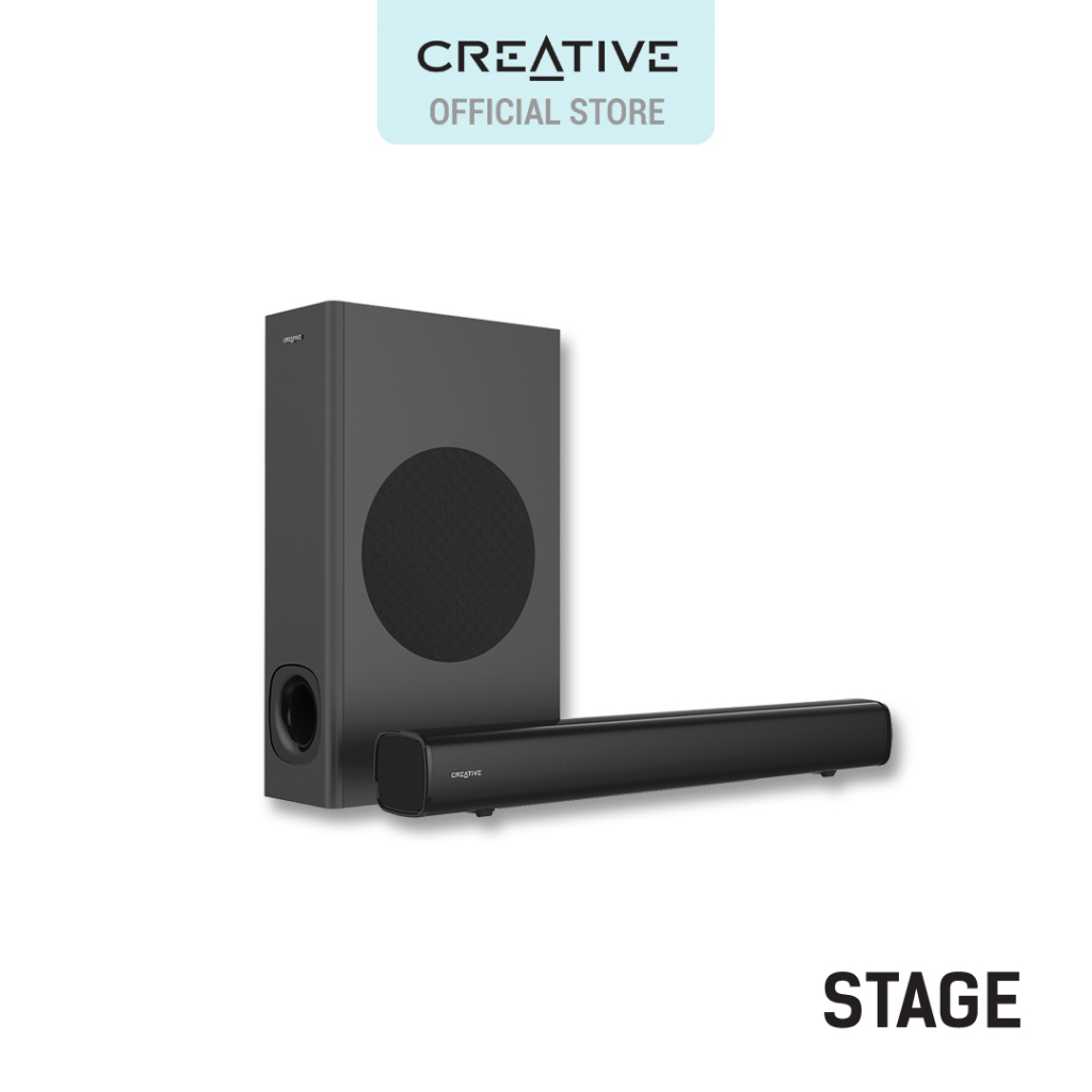 Creative Stage 2.1 Channel Under Monitor Soundbar with Subwoofer Shopee Malaysia