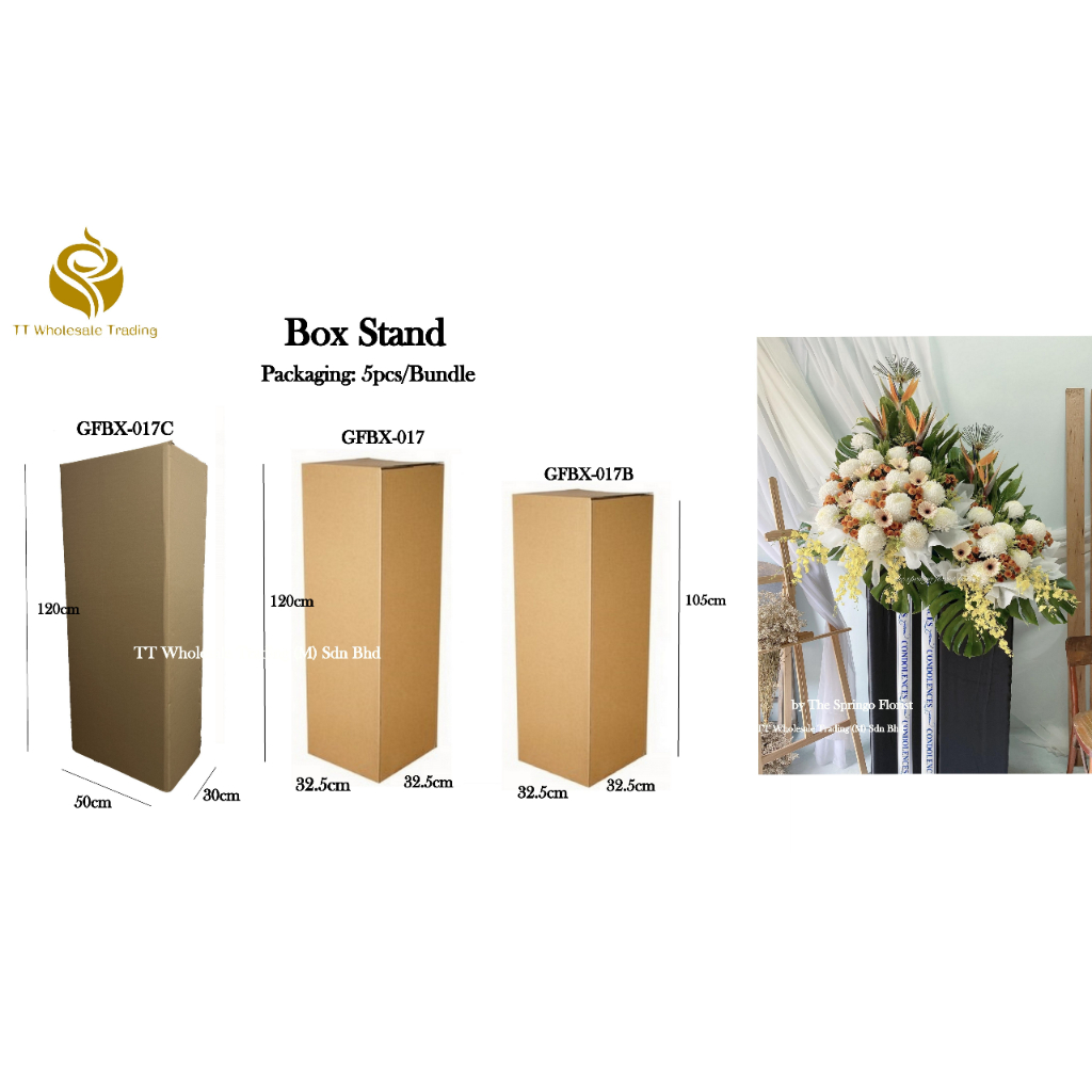 Flower Box Stand/ Opening Flower Box Stand 120cm Height (Malaysia Ready