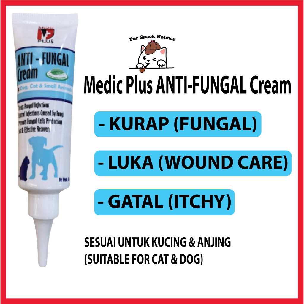 Ubat Kurap Kucing Medic Plus Anti Fungal Cream 30g Shopee Malaysia