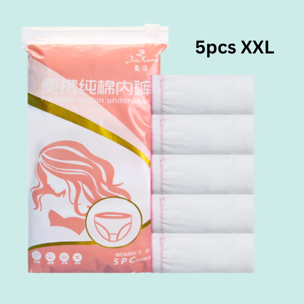 【READY STOCK】Cotton Disposable Panties Maternity Travel Panty Underwear