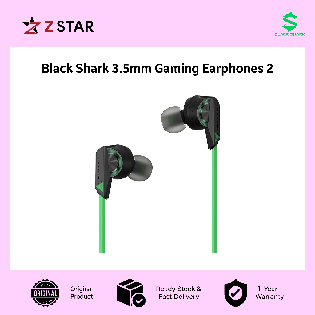 Black shark discount 3.5 mm earphones