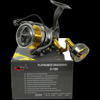 2023 NEW G-TECH fishing REEL PLATINUMIZE SWA4000 SWA5000 PG/HG SPINNING SW  FISHING REEL WITH 1 YEAR WARRANTY & FREE GIFT