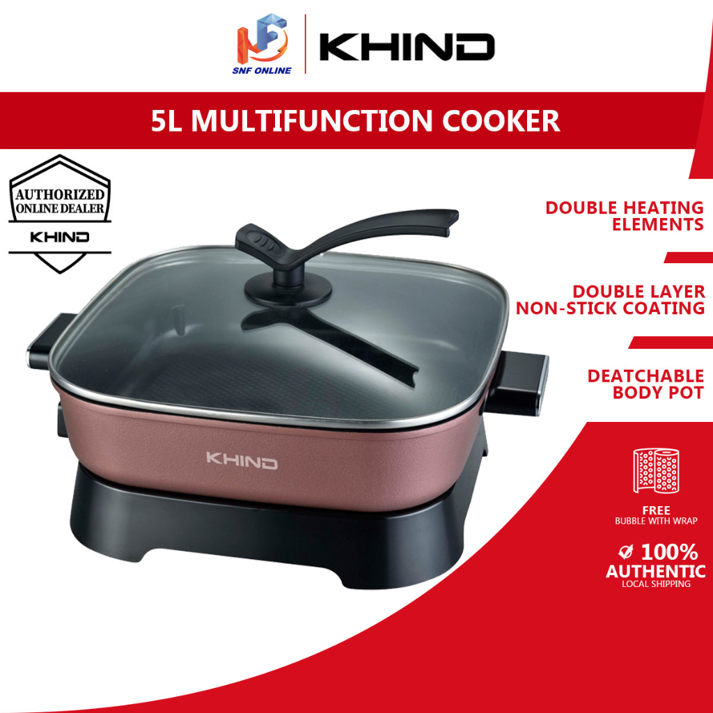Khind 5L Multifunction Multi Cooker Electric Skillet HP7000 Shopee