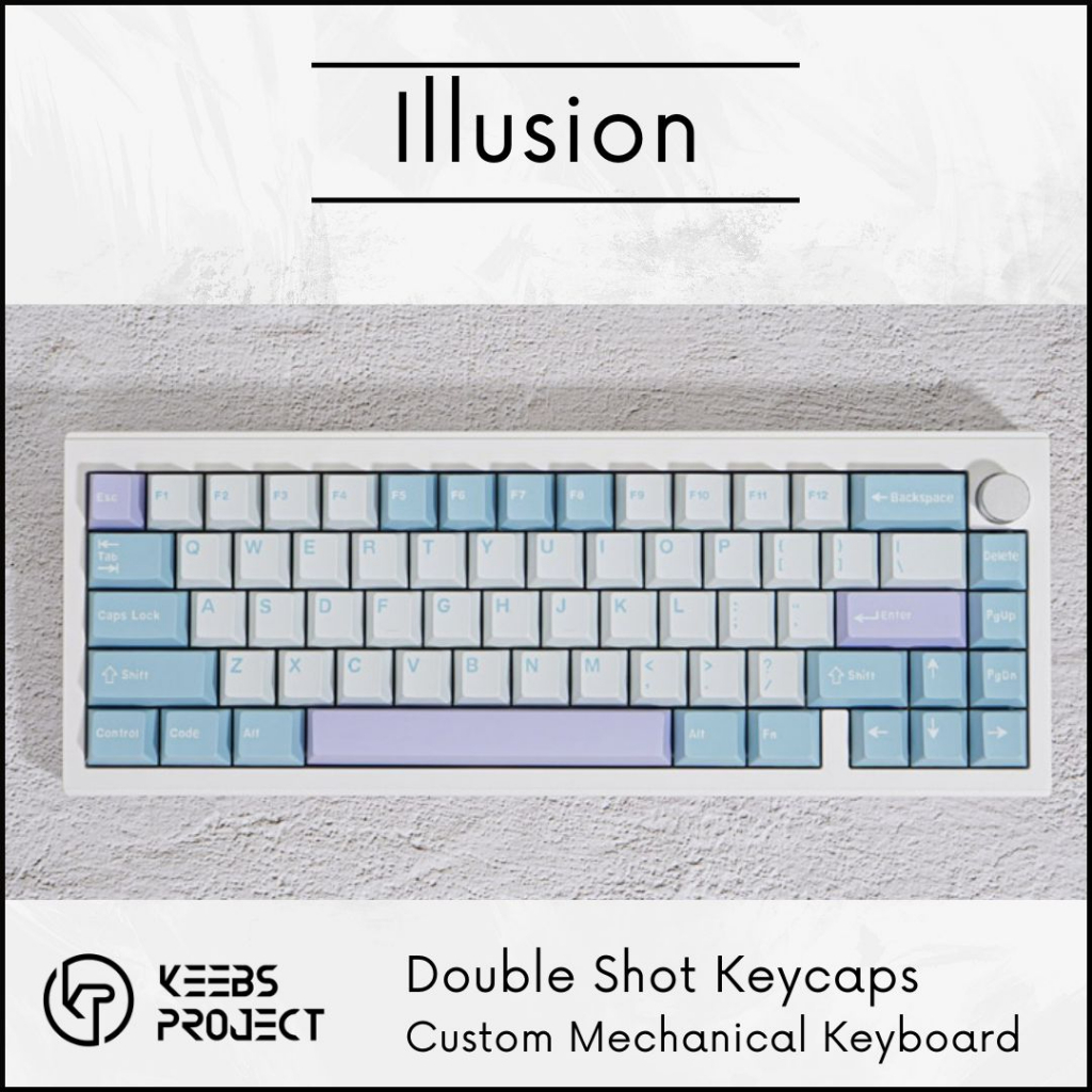 GMK Illusion Cherry Profile Doubleshot Keycaps for Mechanical Keyboard ...