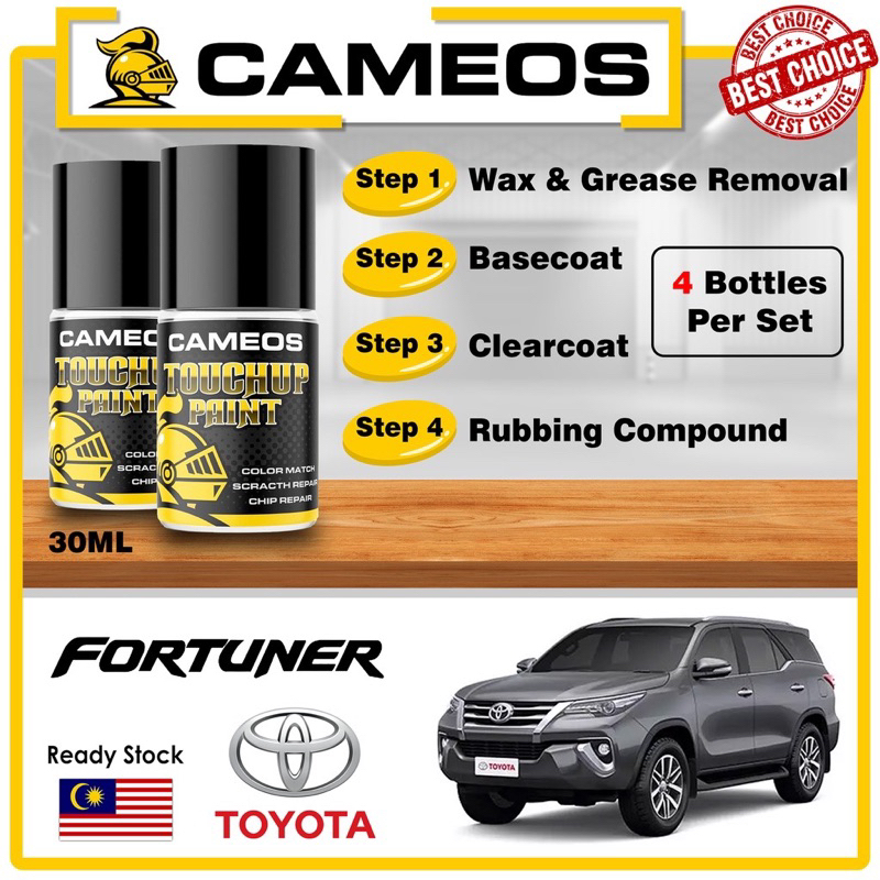 TOYOTA FORTUNER Car Paint touch up easypaint Carcare Comboset 