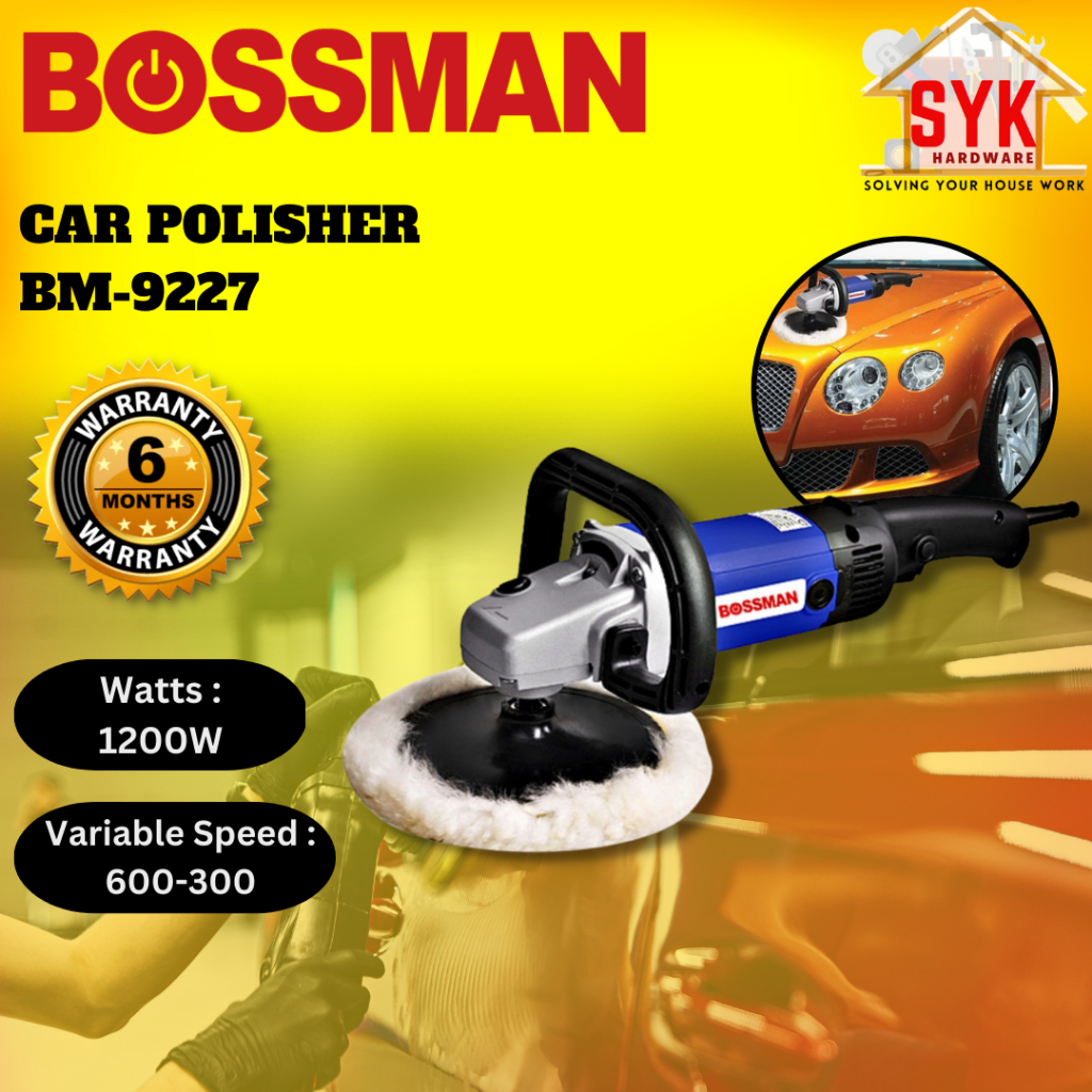 SYK Bossman BM9227 Car Polisher Machine Electric Angle Polisher