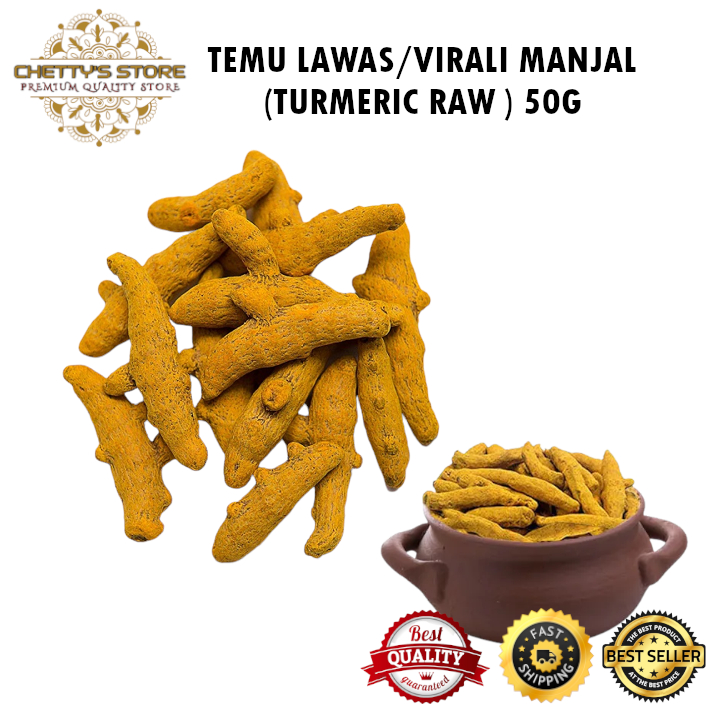 (IMPORTED INDIA) Temu Lawa /Turmeric Raw/Virali Manjal 50g | Shopee ...