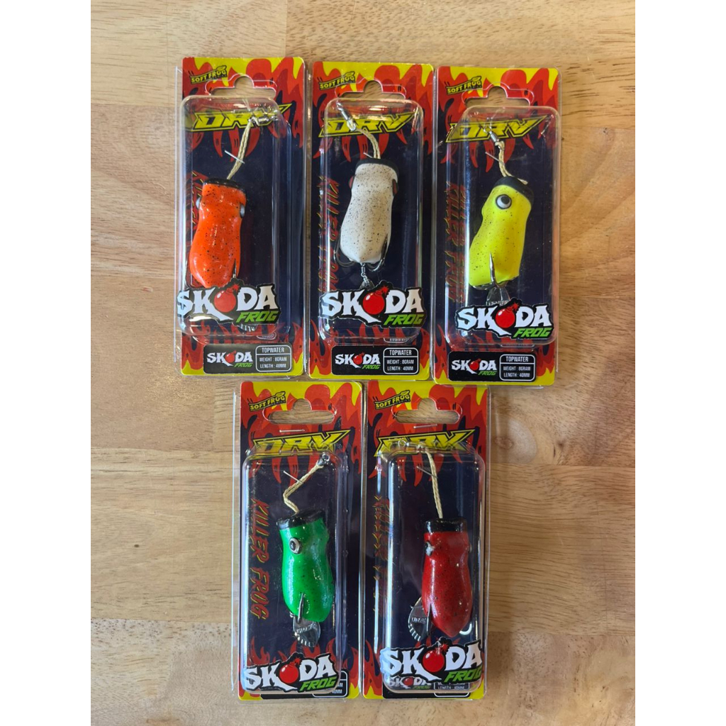 DRAVE Skoda Popper Frog Rubber Soft Lure Top Water Pop Snakehead
