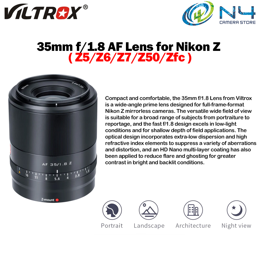 Viltrox 35mm F1 8 Nikon Z Mount Sony Fe E Mount Autofocus Full Frame