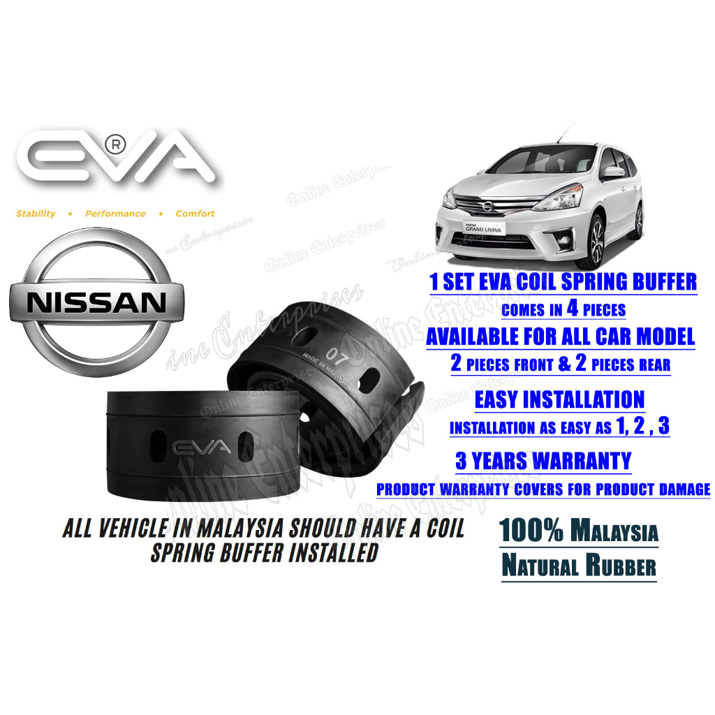 EVA Coil Spring Buffer NISSAN GRAND LIVINA Cushion Buffer Spring Rubber