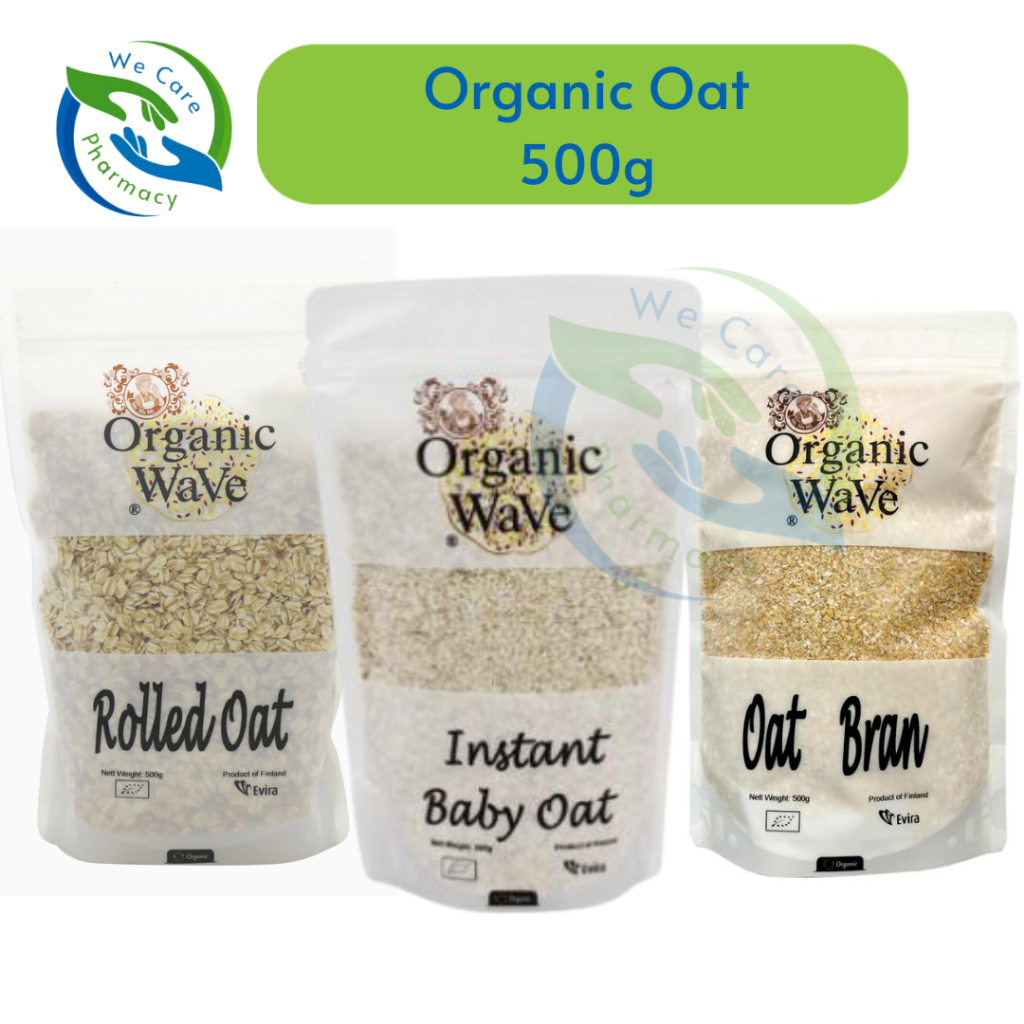 Organic Wave Organic Instant Baby Oat/ Rolled Oat/ Oat Bran 500g