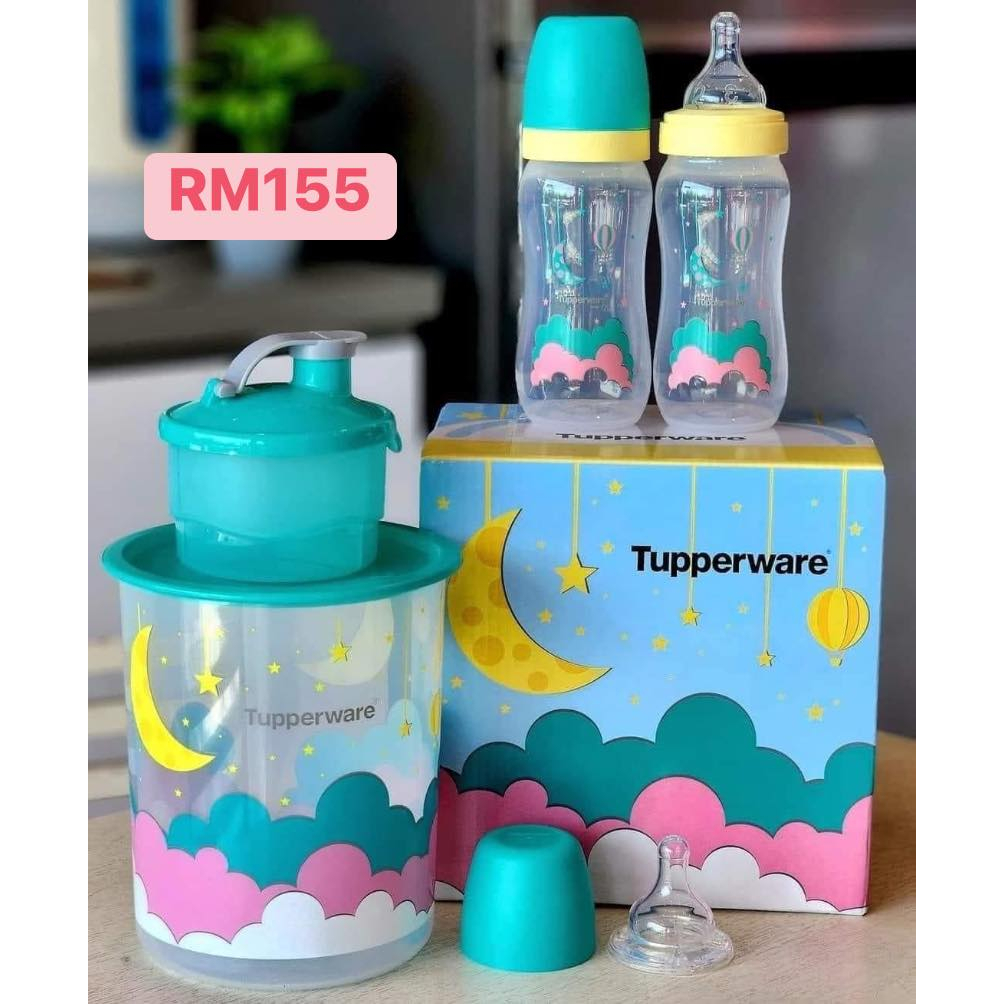 Tupperware Bundle of Joy Gift Set Baby Bottle 9oz One Touch