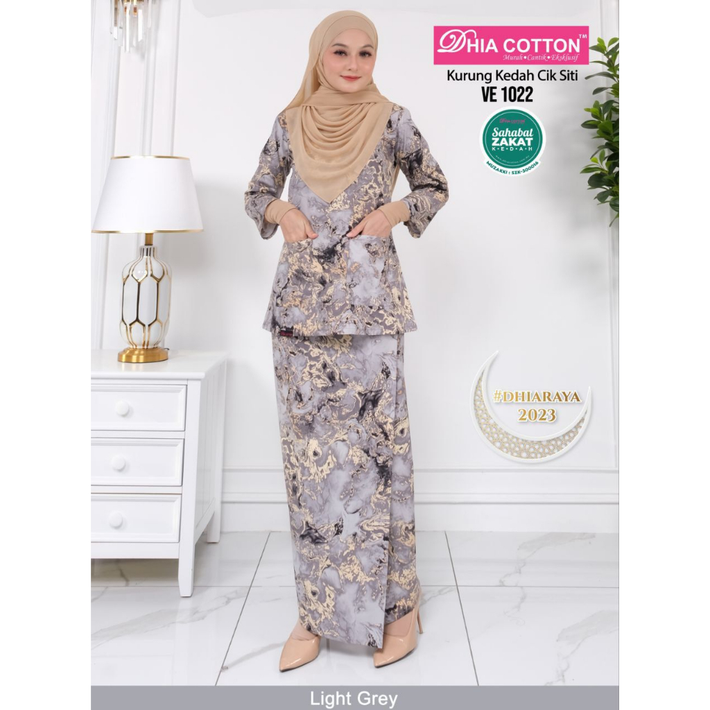 [DHIA Sedondon Light Grey] Set 1022 Sedondon Family Raya 2024/2023|Baju ...