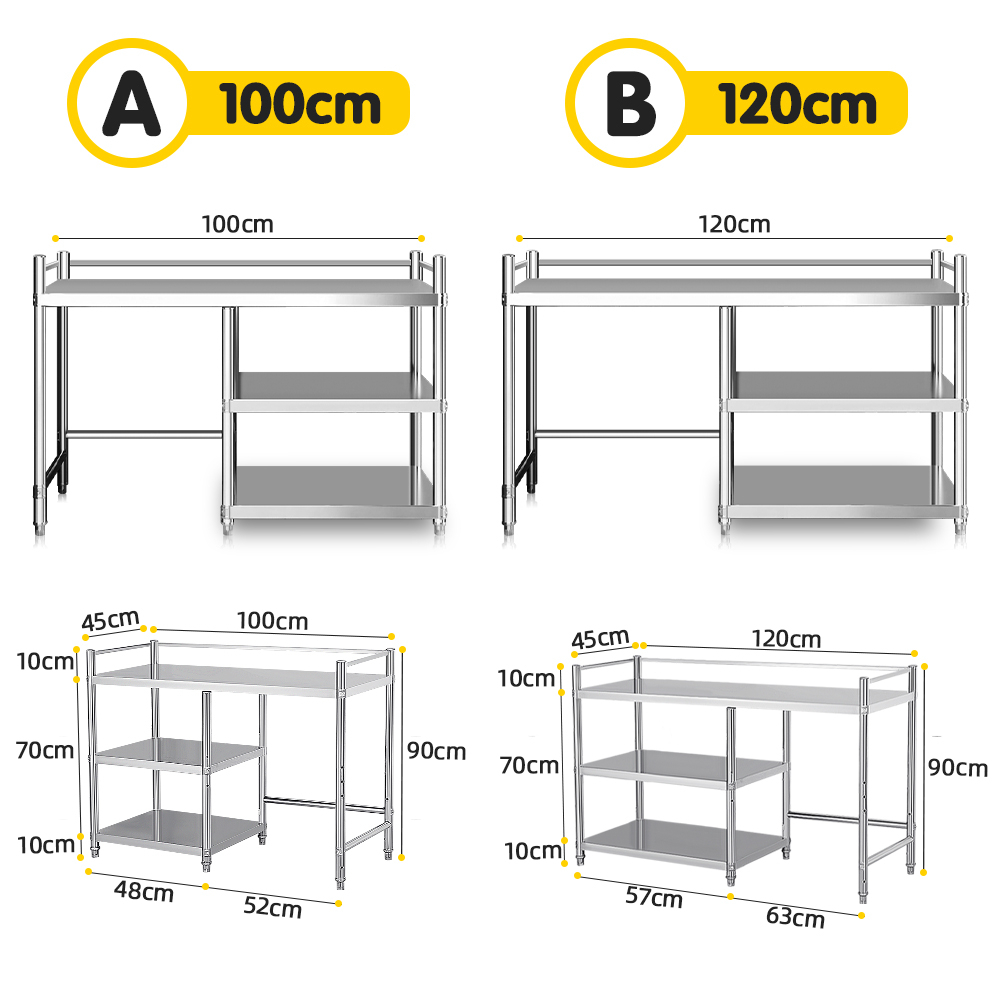 Thickening Upgrade Stainless Steel Kitchen Stove Rack Rak Dapur Gas ...