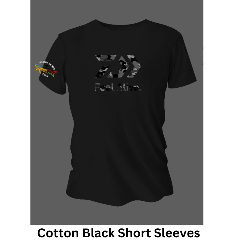 SILIBINTACKLE x Daiwa x Shimano Cotton Black Short Sleeves T shirt🔥