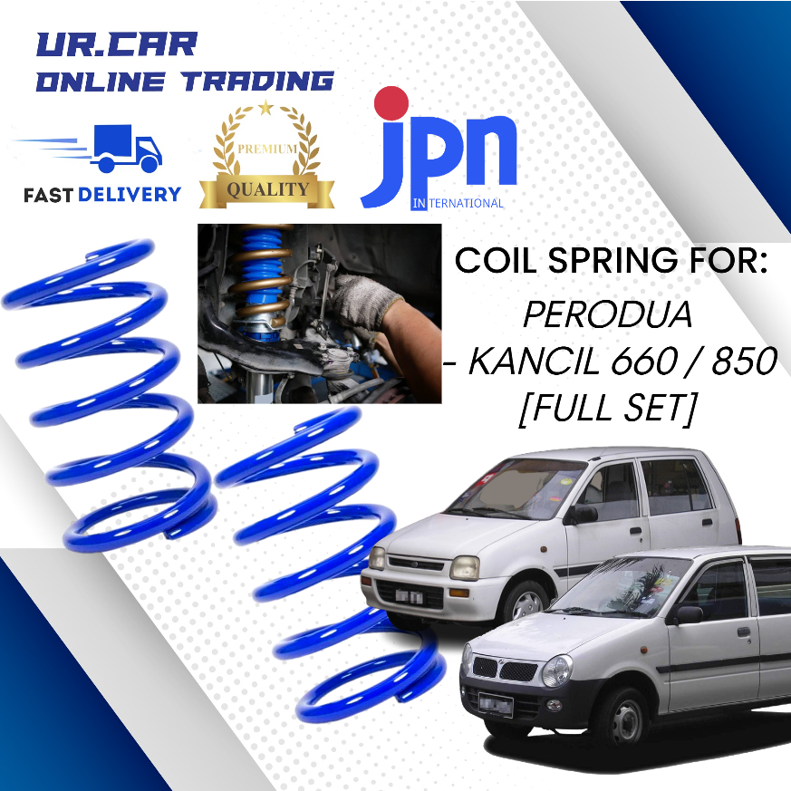 JPN COIL SPRING PERODUA KANCIL 660 / 850 FULL SET (FRONT / REAR) (LEFT ...