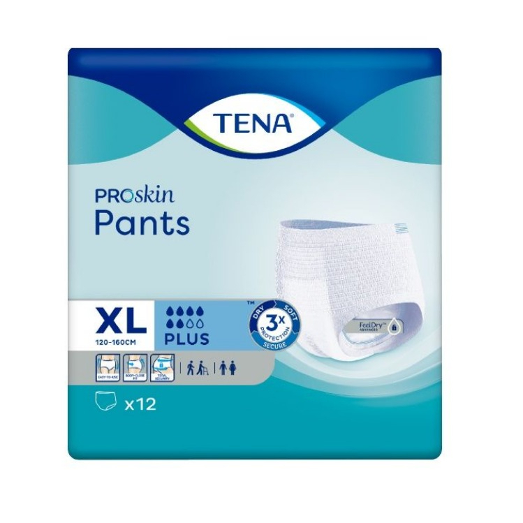 TENA PROSKIN PANTS PLUS XL (12 PCS) | Shopee Malaysia