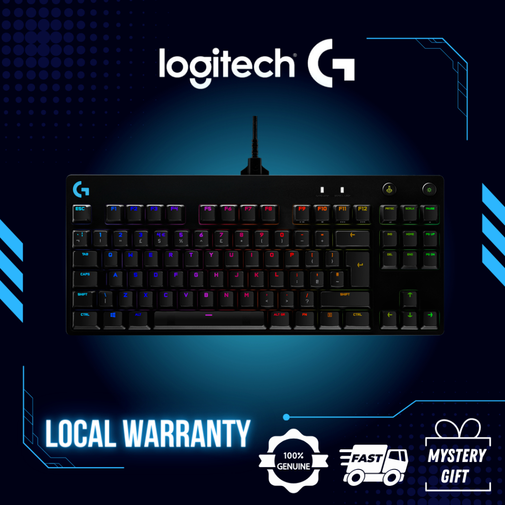 Logitech G Pro TKL Mechanical Gaming Keyboard Lightsync RGB with GX