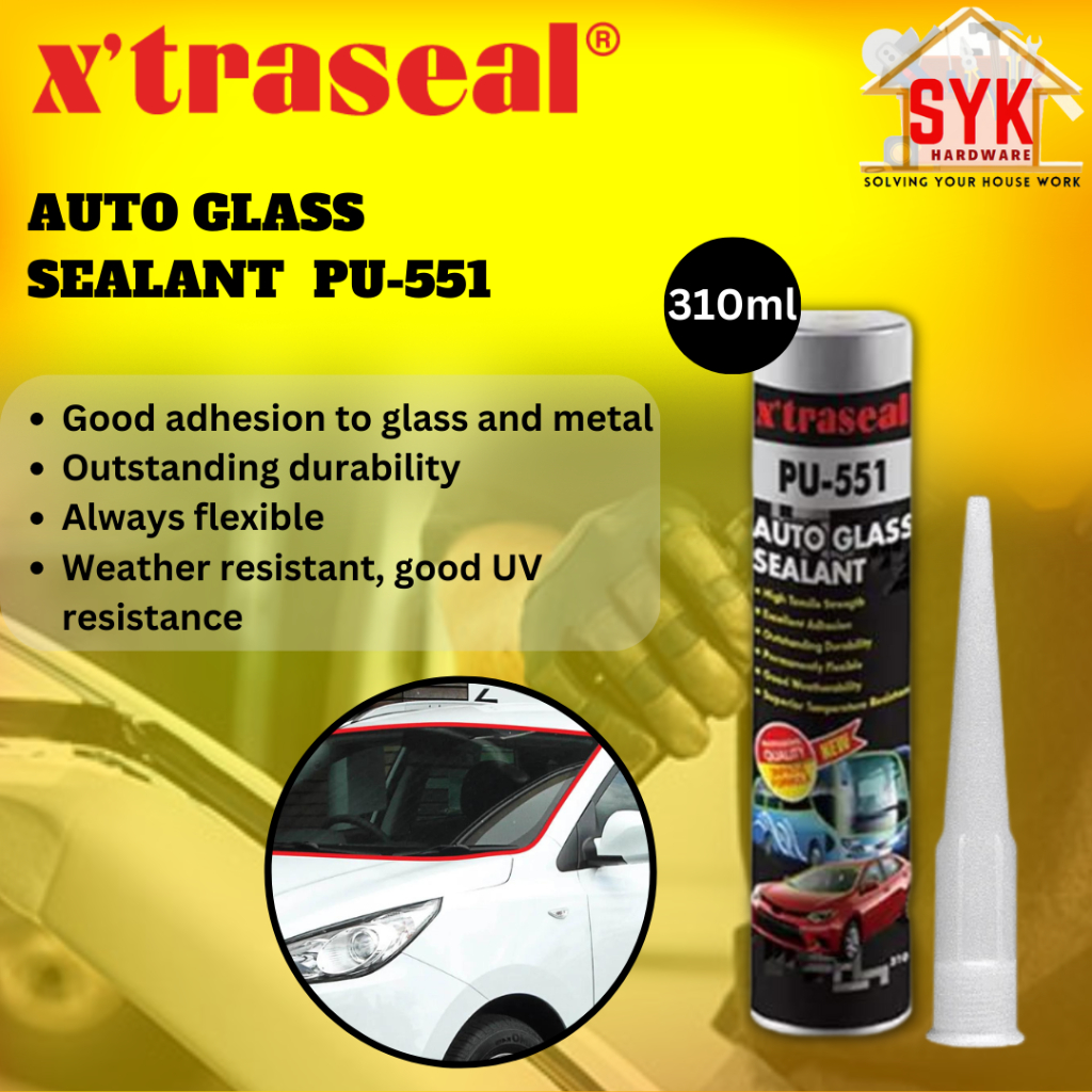 SYK X'traseal PU551 Auto Glass Sealant Waterproof Metal Steel Window