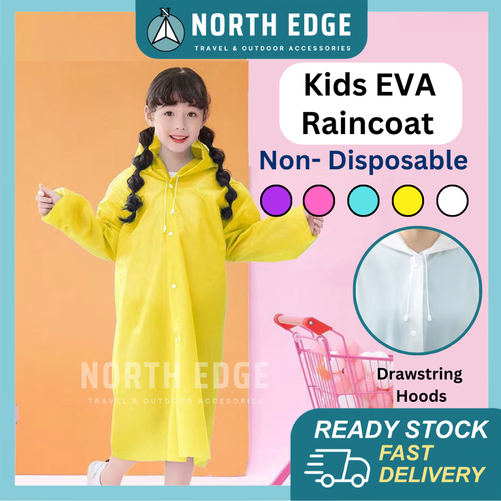 Outdoor Waterproof Rain Gear Children Camping Fishing Rain Coat Kids Rain  Jacket Baju Hujan Memancing Tebal儿童雨衣