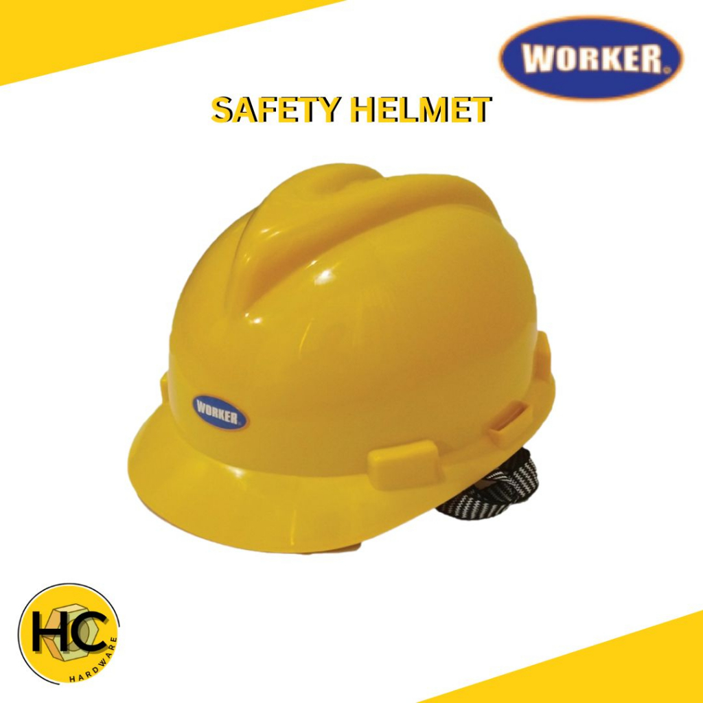 [100 ORIGINAL] WORKER Safety Helmet Hard Hat Job Site Construction