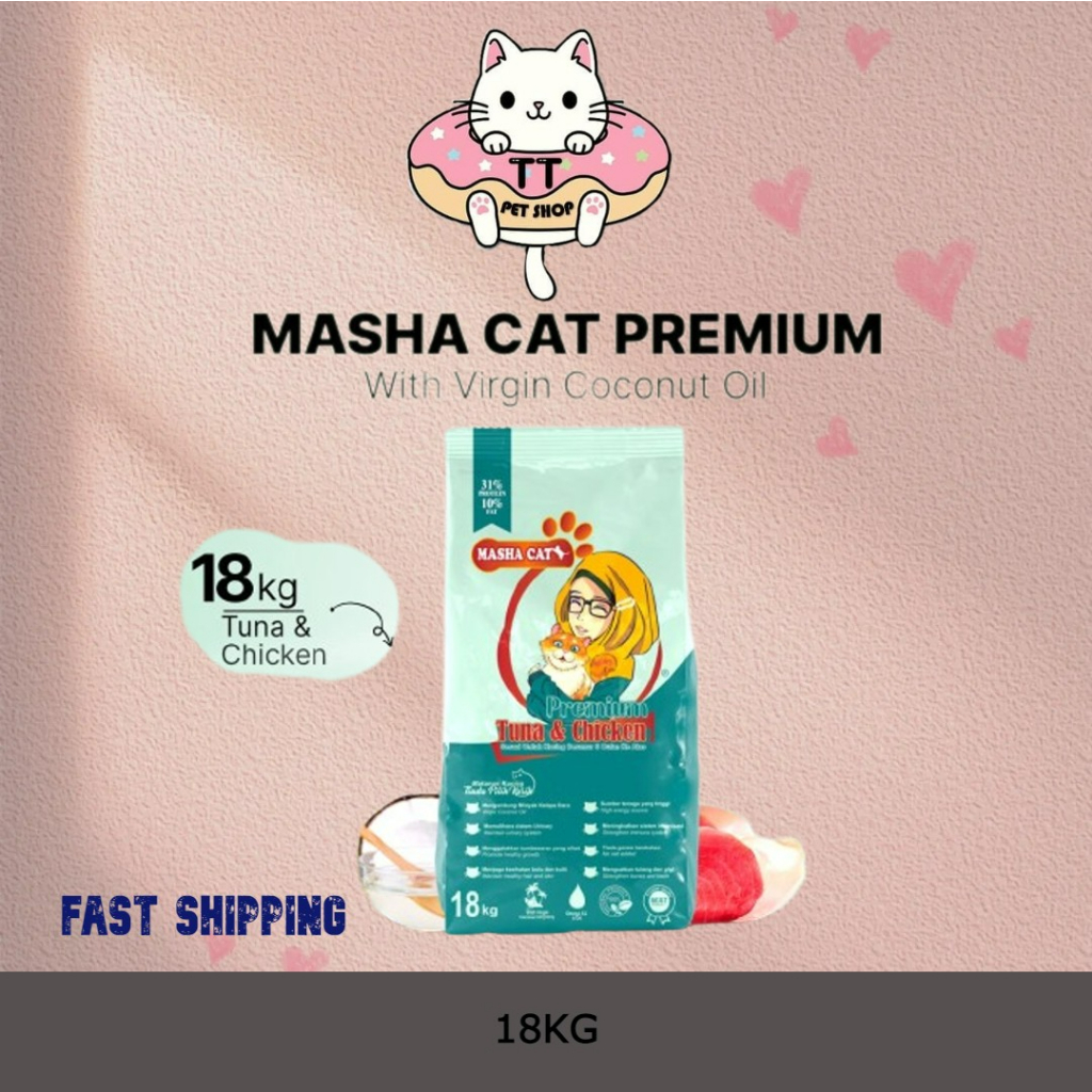 18KG Masha Cat Premium Tuna & Chicken Shopee Malaysia