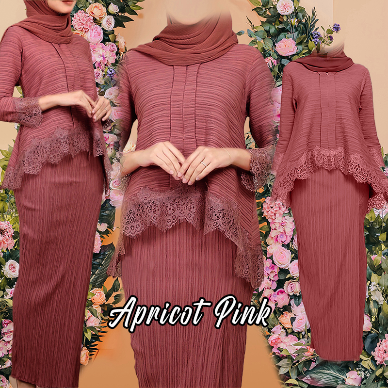 Kebaya Lace Baju Ironless Kurung Moden Muslimah Sesuai Untuk Nikah ...