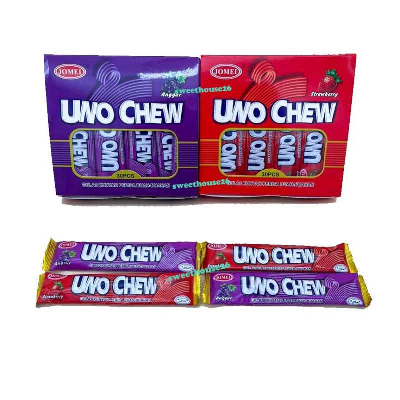 Jomei KaptenJ/Uno Chew/Jele Chew/Rainbow Jelly Chew Buah-buahan Gula ...