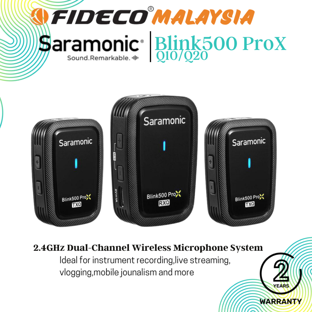 Saramonic Blink500 ProX Q10 / Q20 2.4GHz DualChannel Wireless