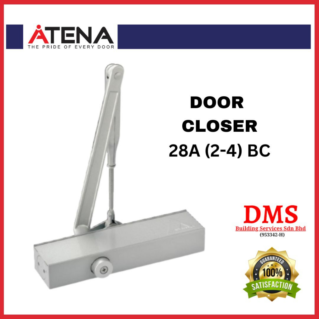 ATENA 28A Standard Arm Overhead Door Closer Size 2 to 4 / Penutup Pintu Premium Shopee Malaysia
