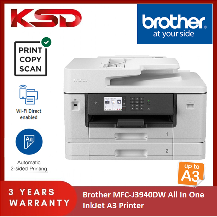 Brother MFC-J3540DW/MFC-J3940DW A3 All In One Wireless Colour Inkjet ...