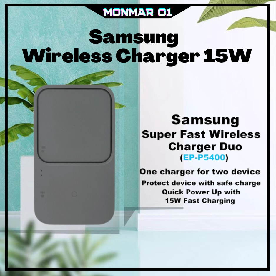 Samsung Super Fast Wireless Charger Duo 15W EP-P5400 | Shopee Malaysia