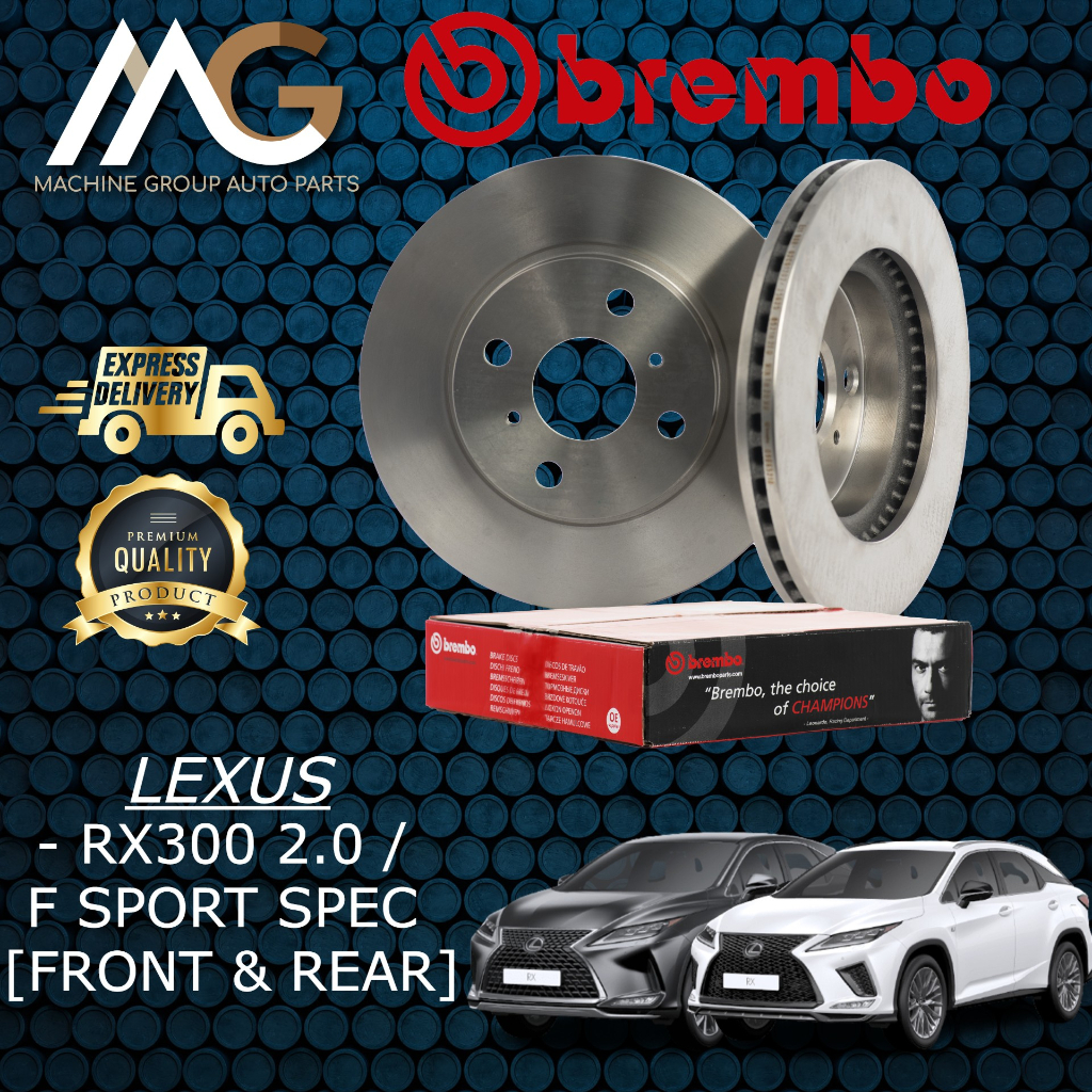 Lexus Rx300 2.0 / F Sport Spec Front & Rear Disc Brake Rotor (2PCS ...