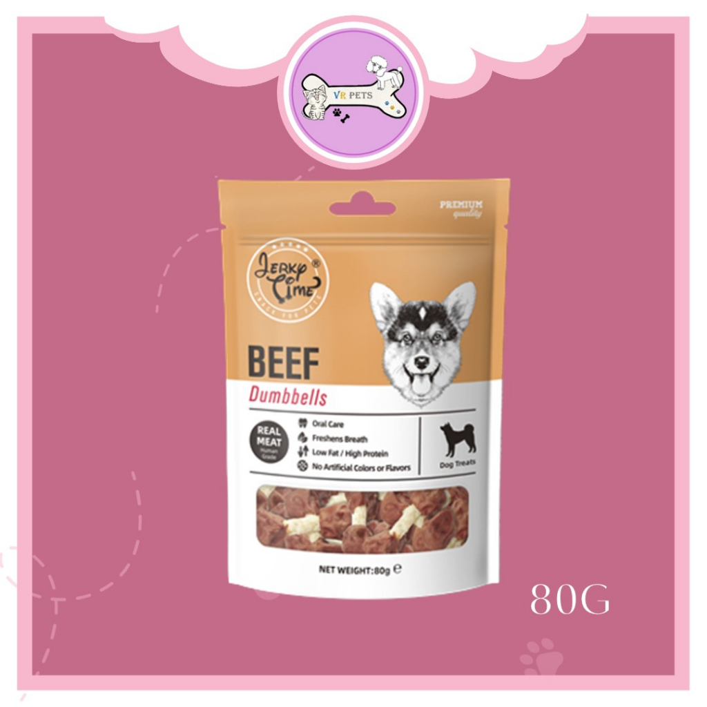 Jerky Time Dog Treat / Dog Snack 80G Chicken / Beef / Lamb / Duck