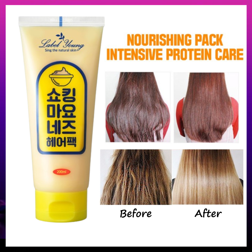 (Clearance) Label Young shocking mayonnaise hair pack 200ml Shopee