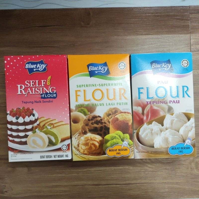 BLUEKEY FLOUR#SELF-RAISIN FLOUR 1KG#SUPERFINE-SUPERWHITE FLOUR 1KG#PAU ...