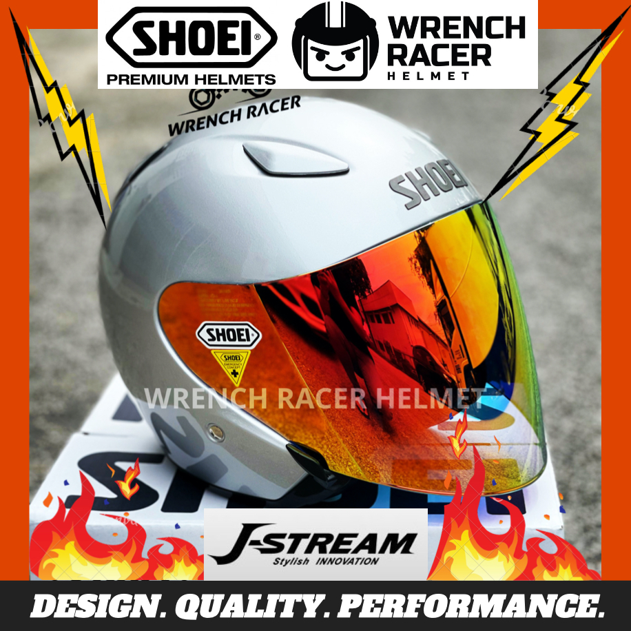 Helmet SHOEI JSTREAM Plain Silver / Blue / Shine Red / Pearl Grey