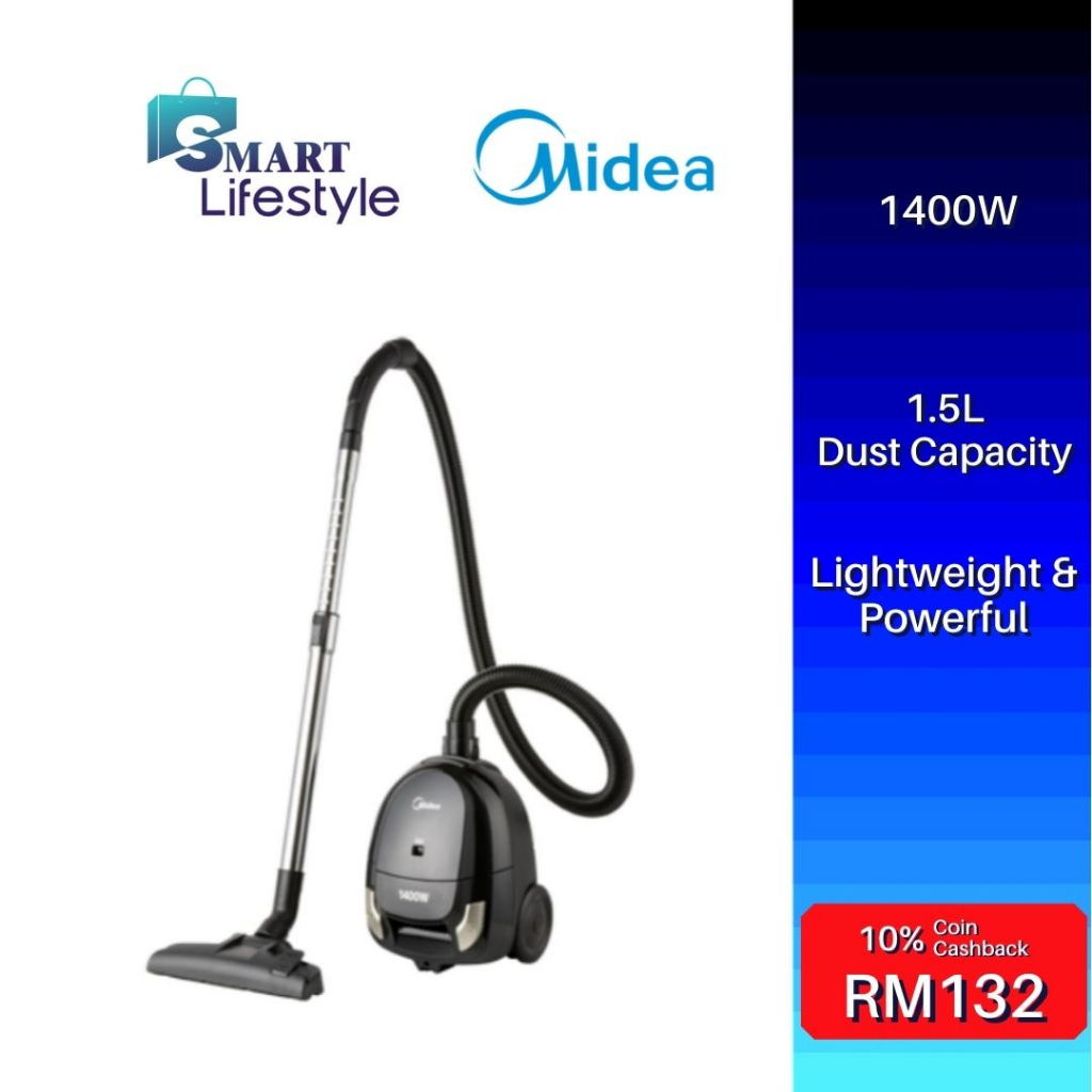 Midea 1400W Bagged Vacuum Cleaner MVC-C1433-BG | Shopee Malaysia