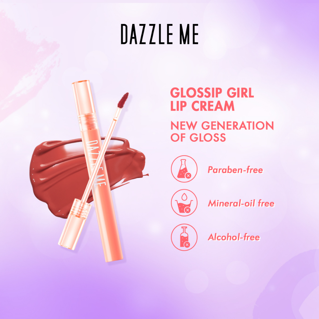 [COD] DAZZLE ME Glossip Girl Lip Gloss Glossy Lip Cream Mirror Texture