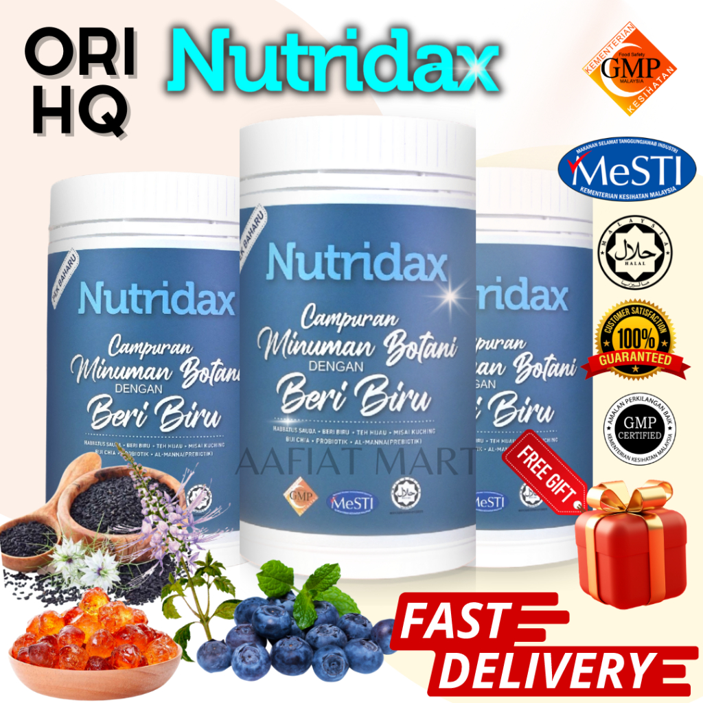 Original Hq🔥fast Delivery🔥nutridax Campuran Minuman Botani Dengan Beri Biru Shopee Malaysia 6926