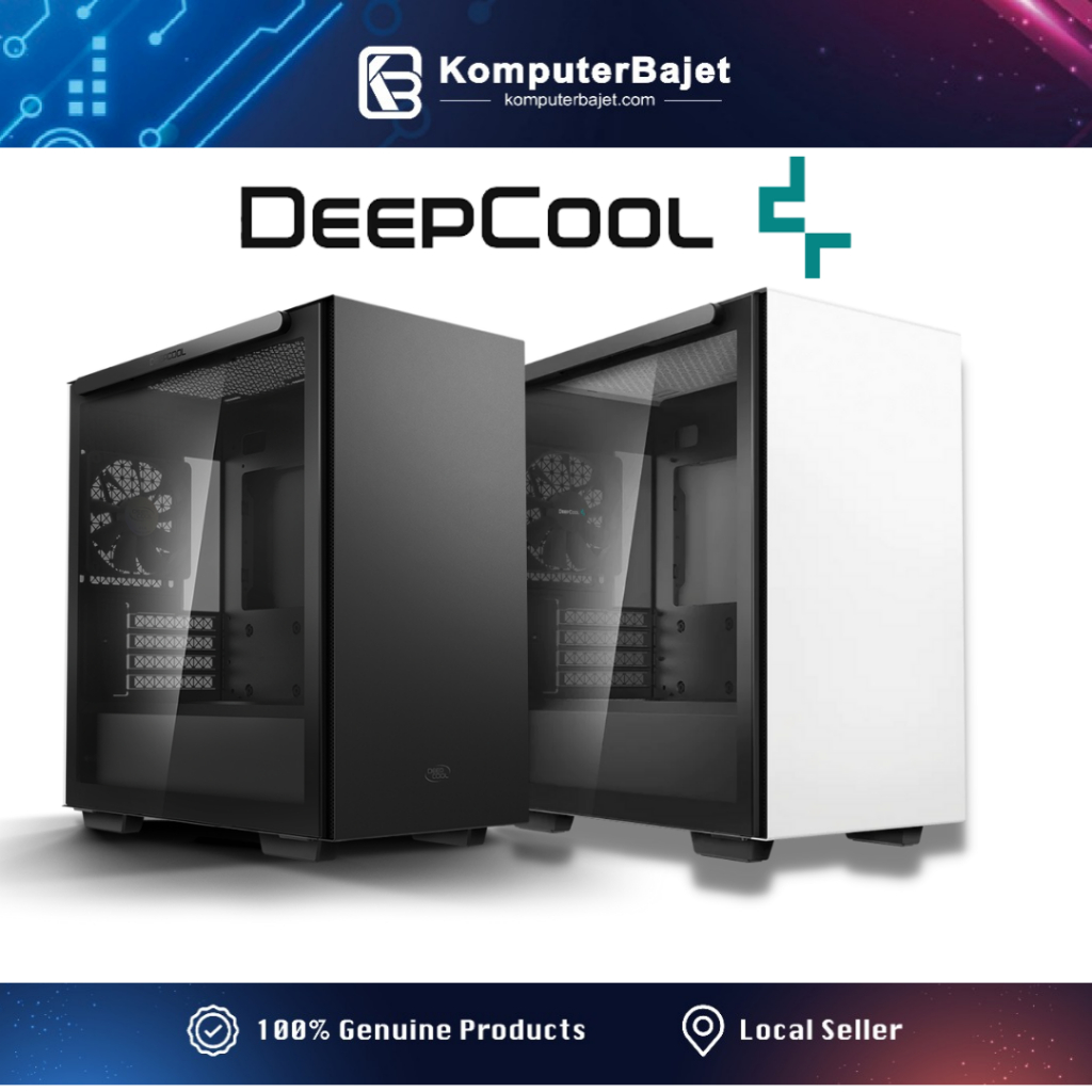 Deepcool Macube Black White Gaming Atx Matx Casing Argb Led Fan Pc